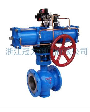 法蘭式V型球閥合流、分流、及流向自由的切換！